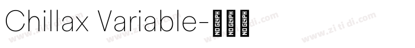 Chillax Variable字体转换